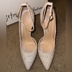NEVER WORN - Betsy Johnson Pearl Heels